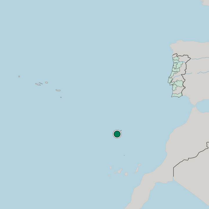 Map showing Funchal — In Portugal