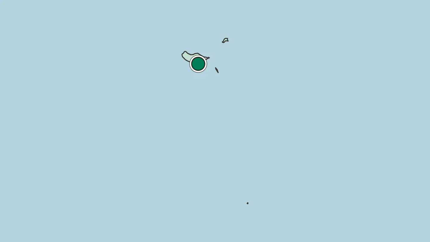 Map of Funchal in Portugal