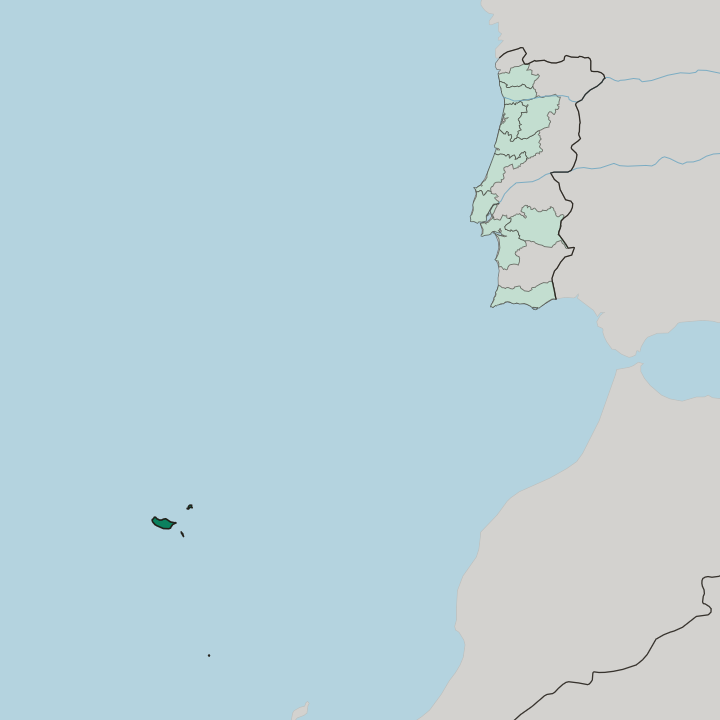 Map showing Madeira — In Portugal