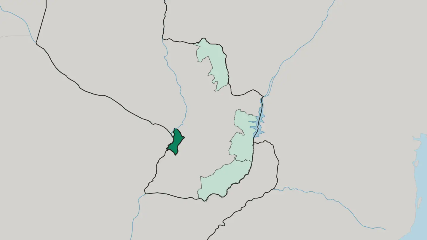 Map of Departamento Central in Paraguay