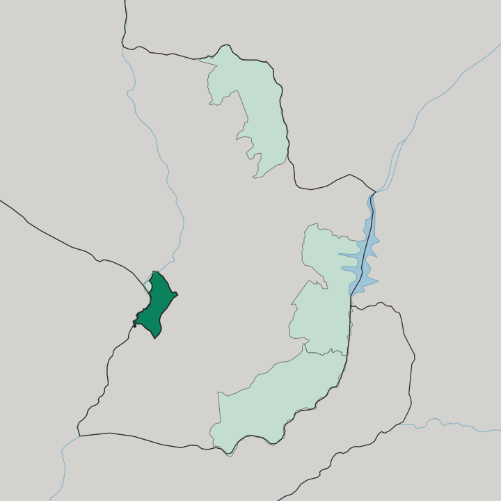 Map showing Departamento Central — In Paraguay