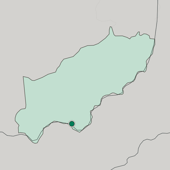 Map showing Encarnación — In Departamento de Itapúa