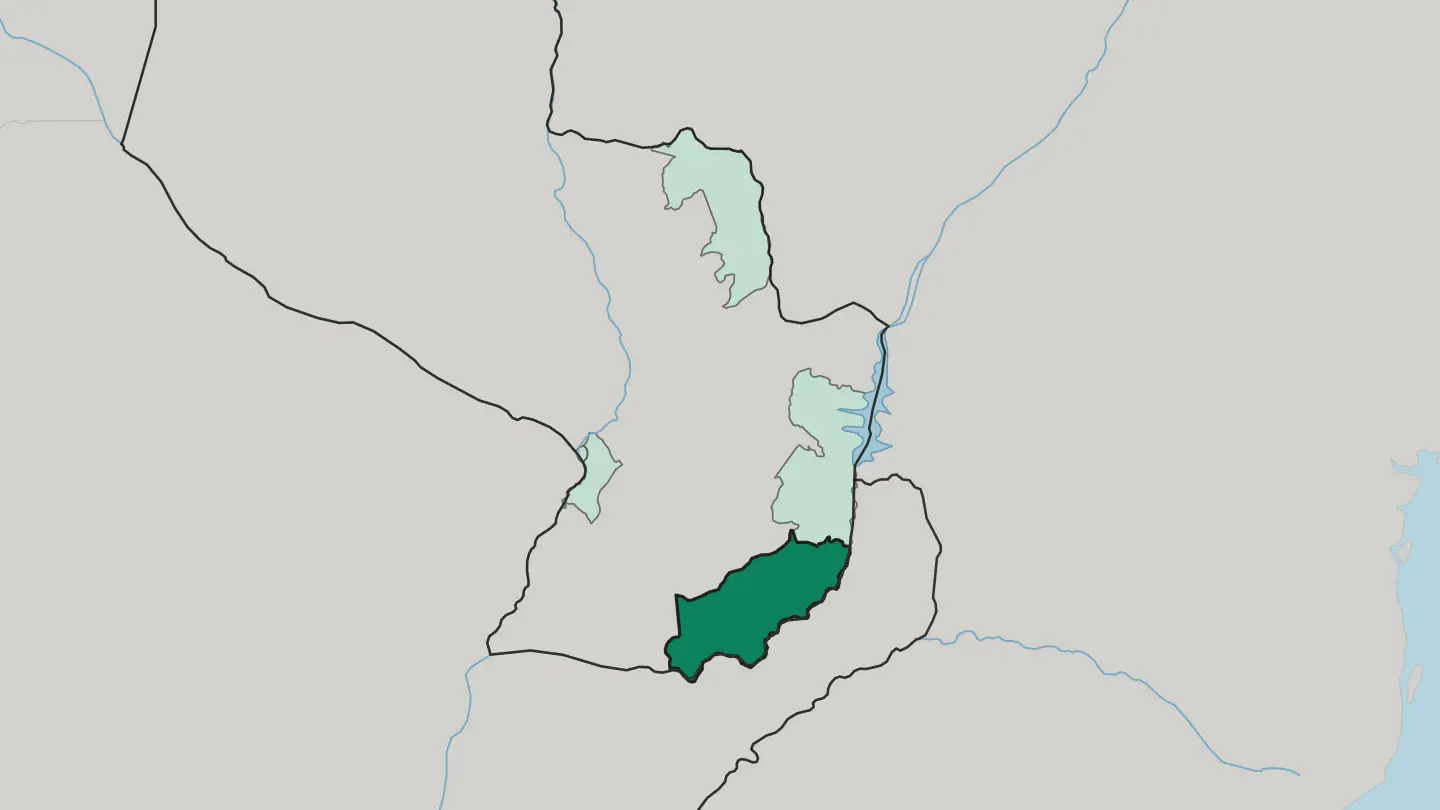 Map of Departamento de Itapúa in Paraguay