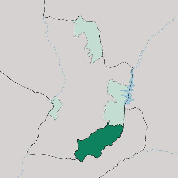 Map showing Departamento de Itapúa — In Paraguay