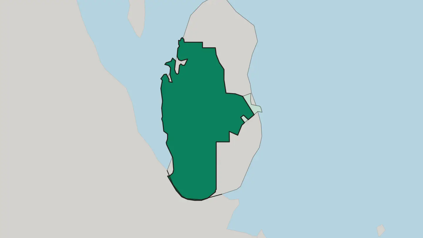 Map of Baladīyat ar Rayyān in Qatar