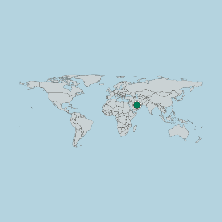 Map showing Qatar — Worldwide