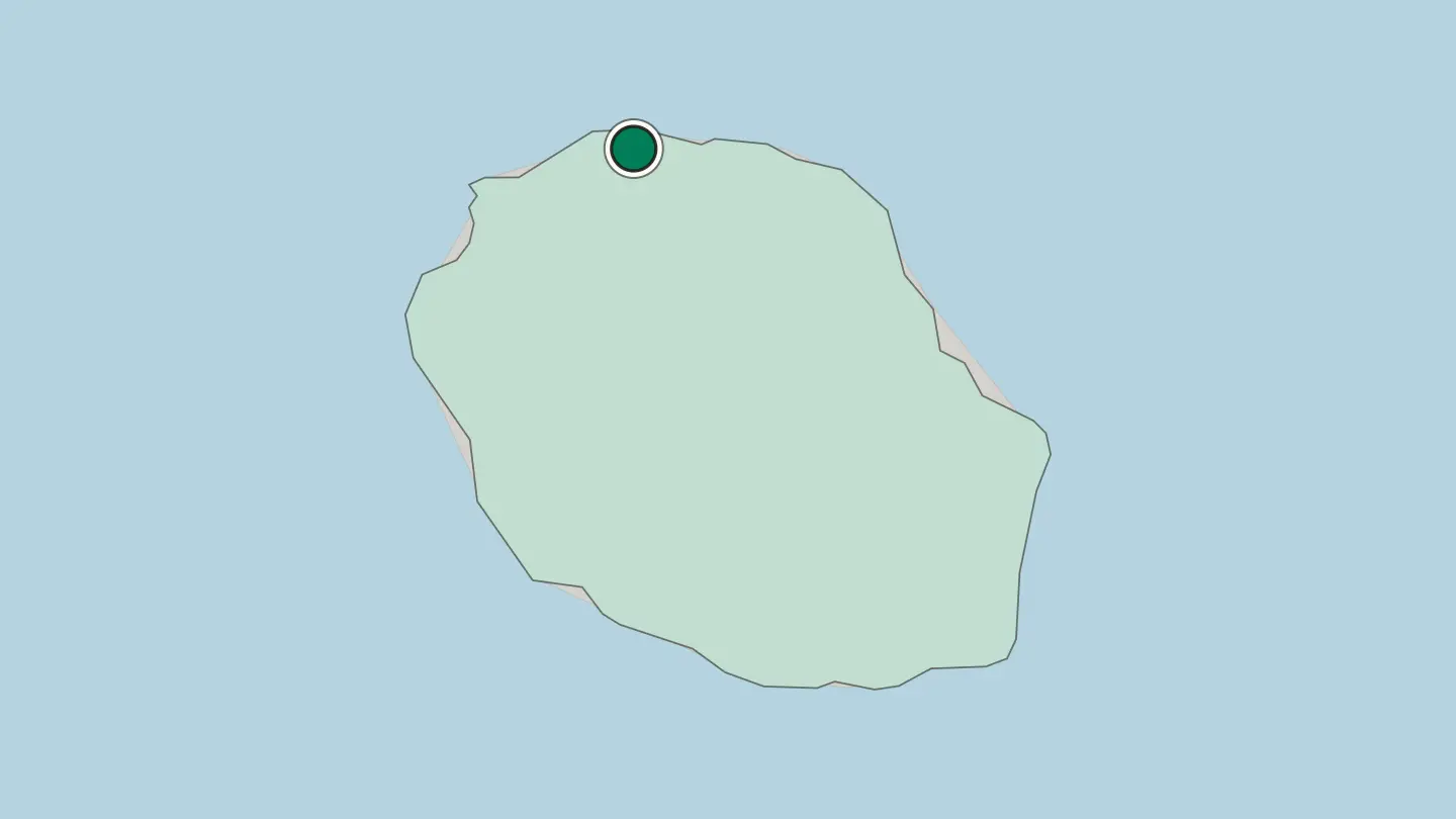 Map of Saint-Denis in Réunion