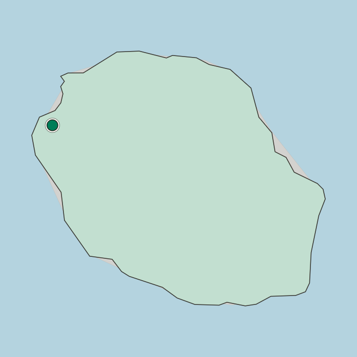 Map showing Saint-Paul — In Réunion