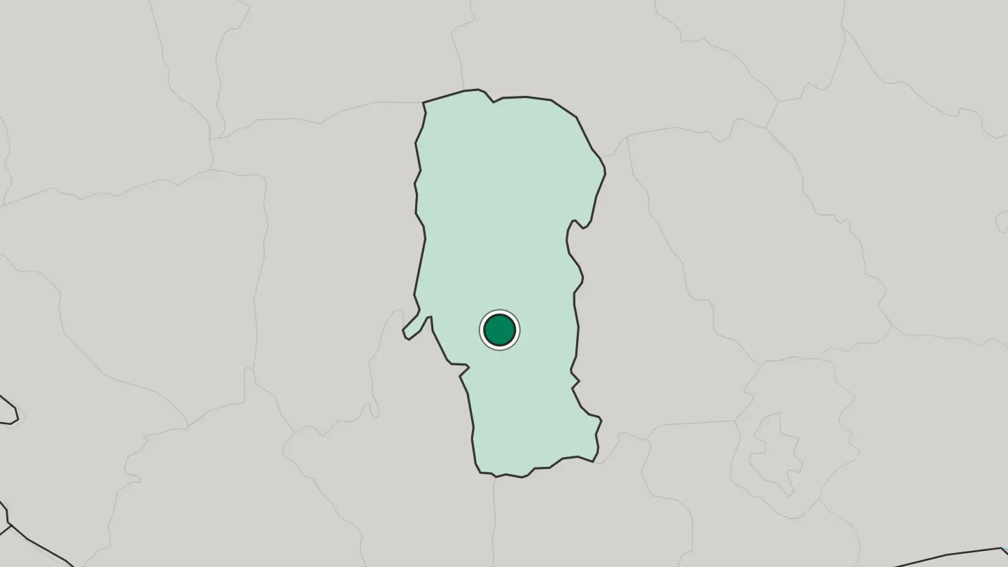 Map of Piteşti in Romania