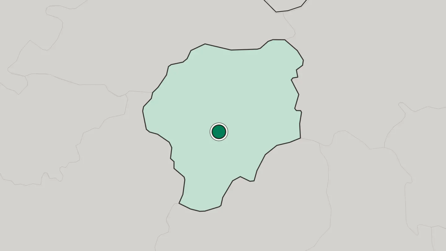 Map of Bistriţa in Romania