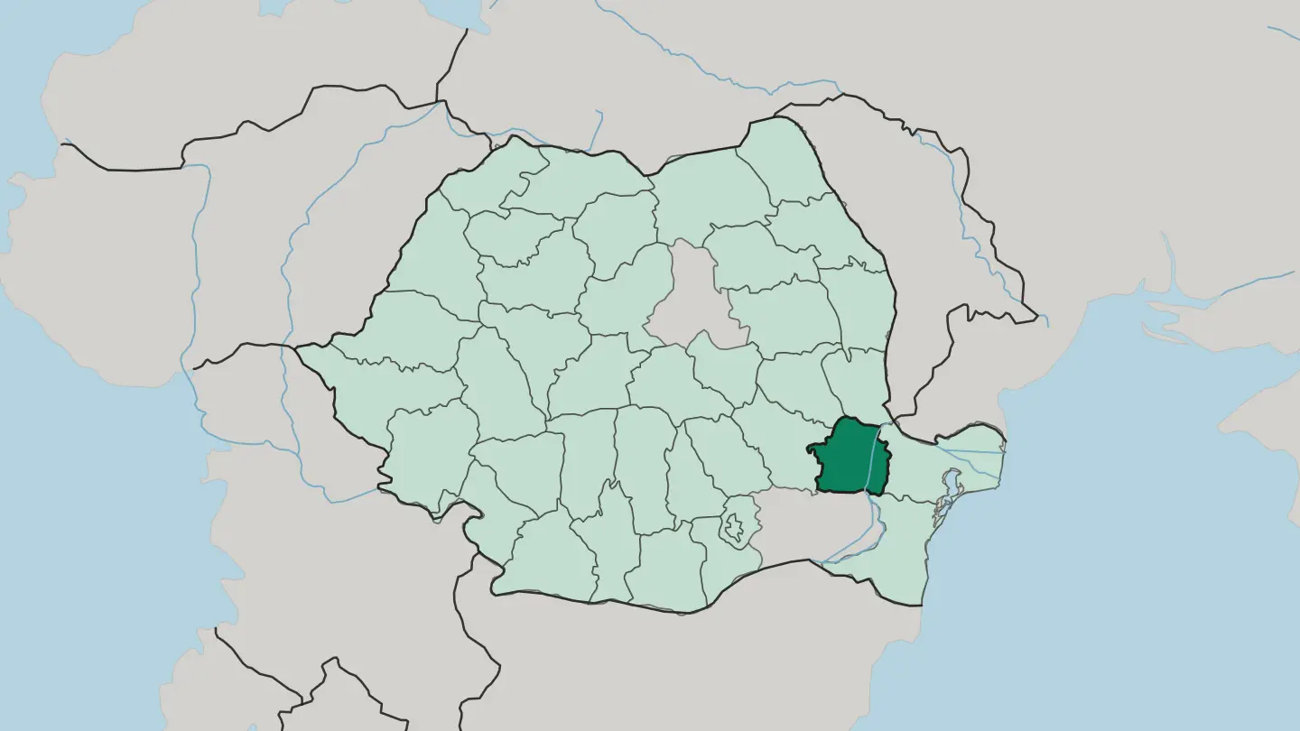 Map of Brăila in Romania