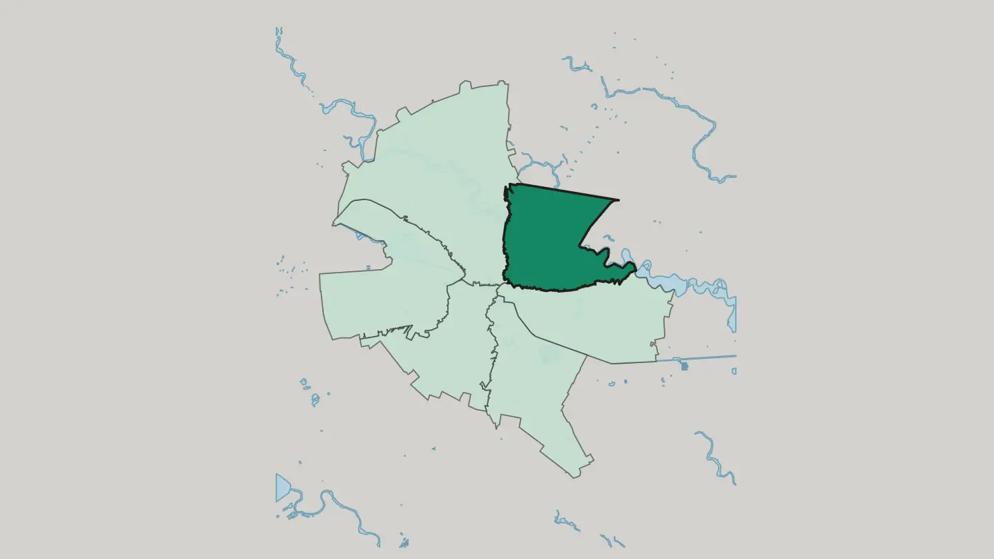 Map of Sector 2 in Bucharest