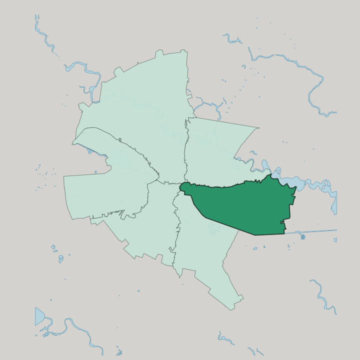 Map showing Sector 3 — In Bucharest