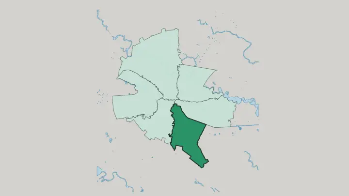 Map of Sector 4 in Bucharest