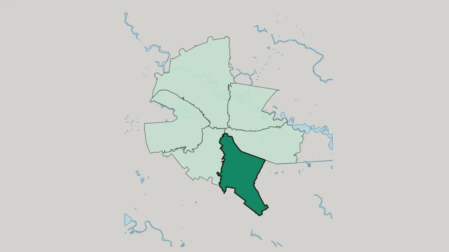 Map of Sector 4 in Bucharest