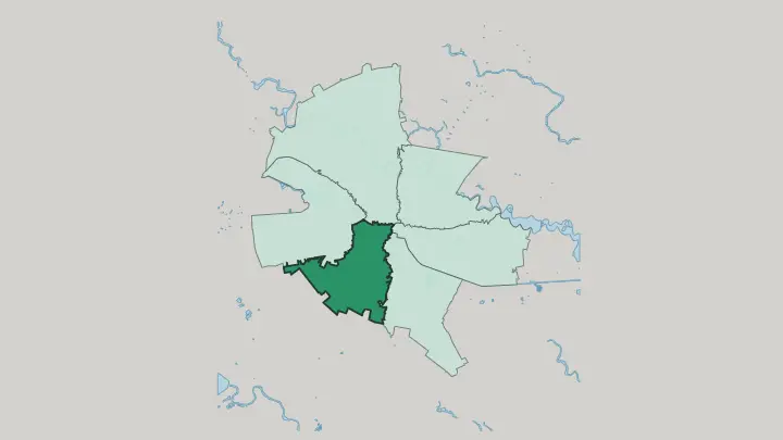 Map of Sector 5 in Bucharest