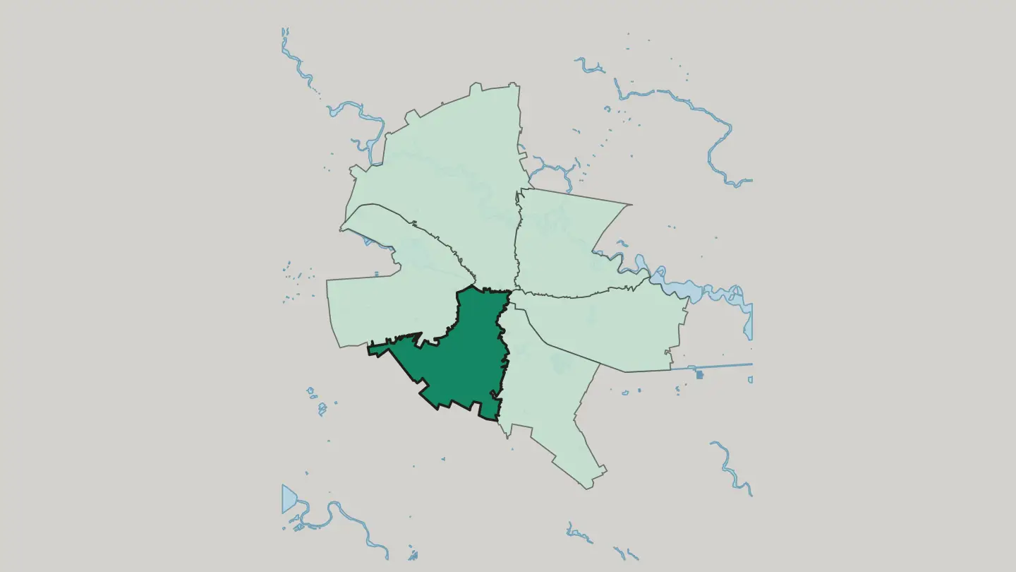 Map of Sector 5 in Bucharest