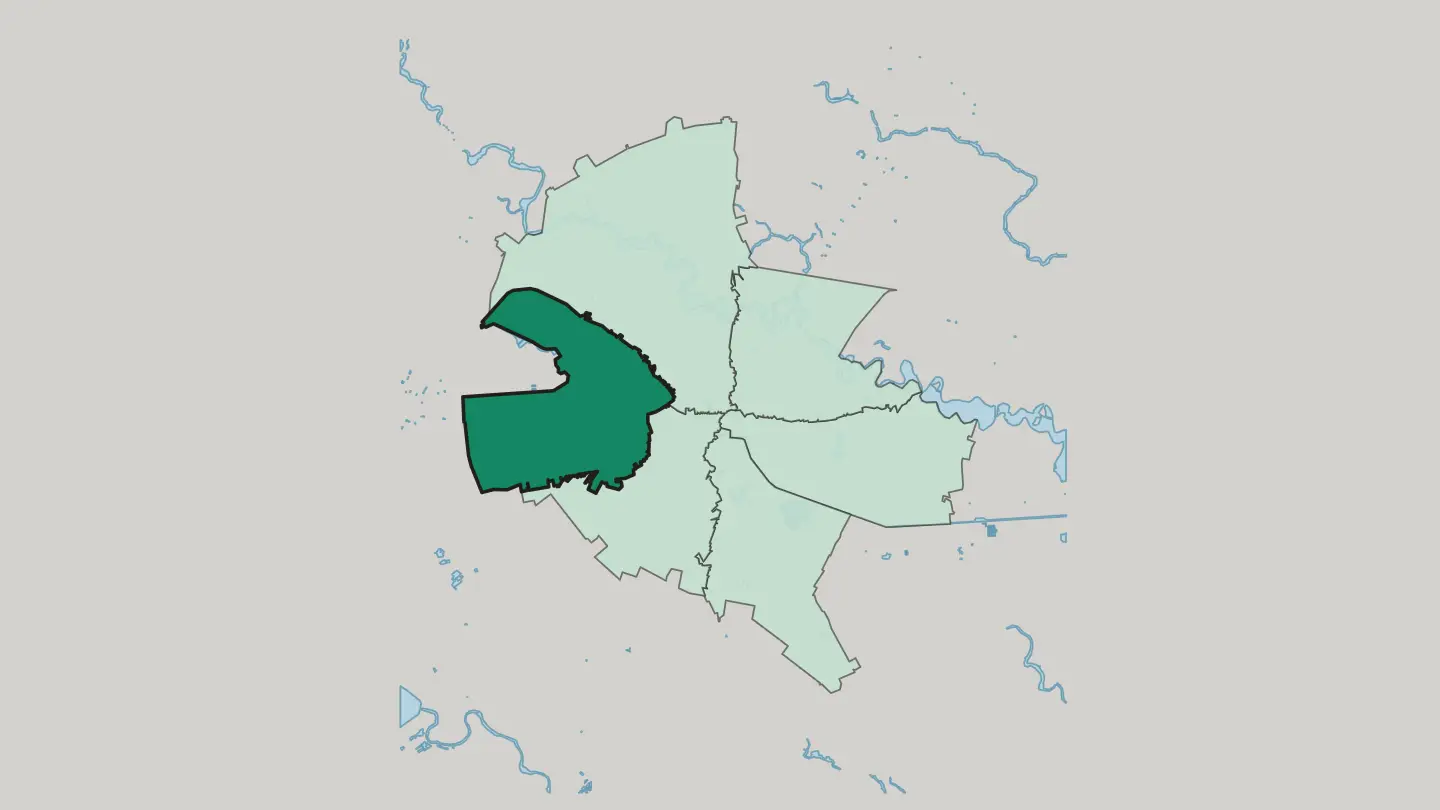 Map of Sector 6 in Bucharest