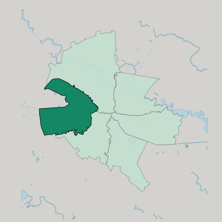 Map showing Sector 6 — In Bucharest