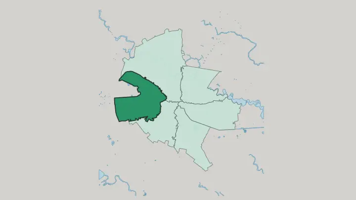 Map of Sector 6 in Bucharest