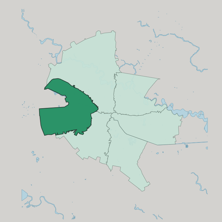 Map showing Sector 6 — In Bucharest