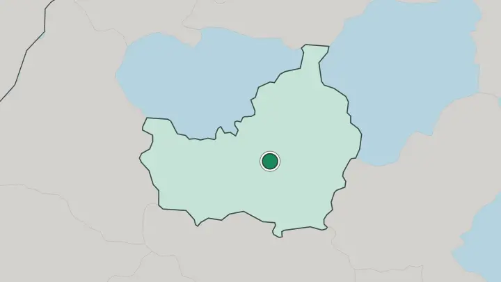 Map of Cluj-Napoca in Romania