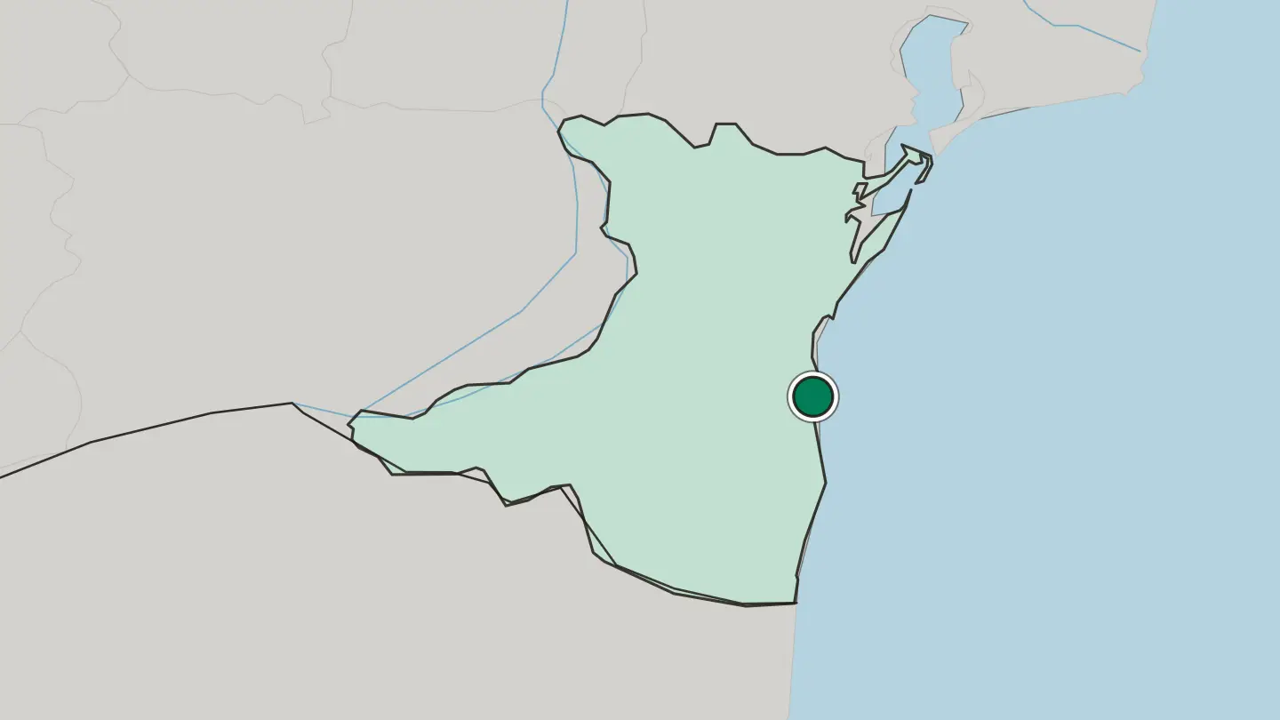 Map of Constanţa in Romania