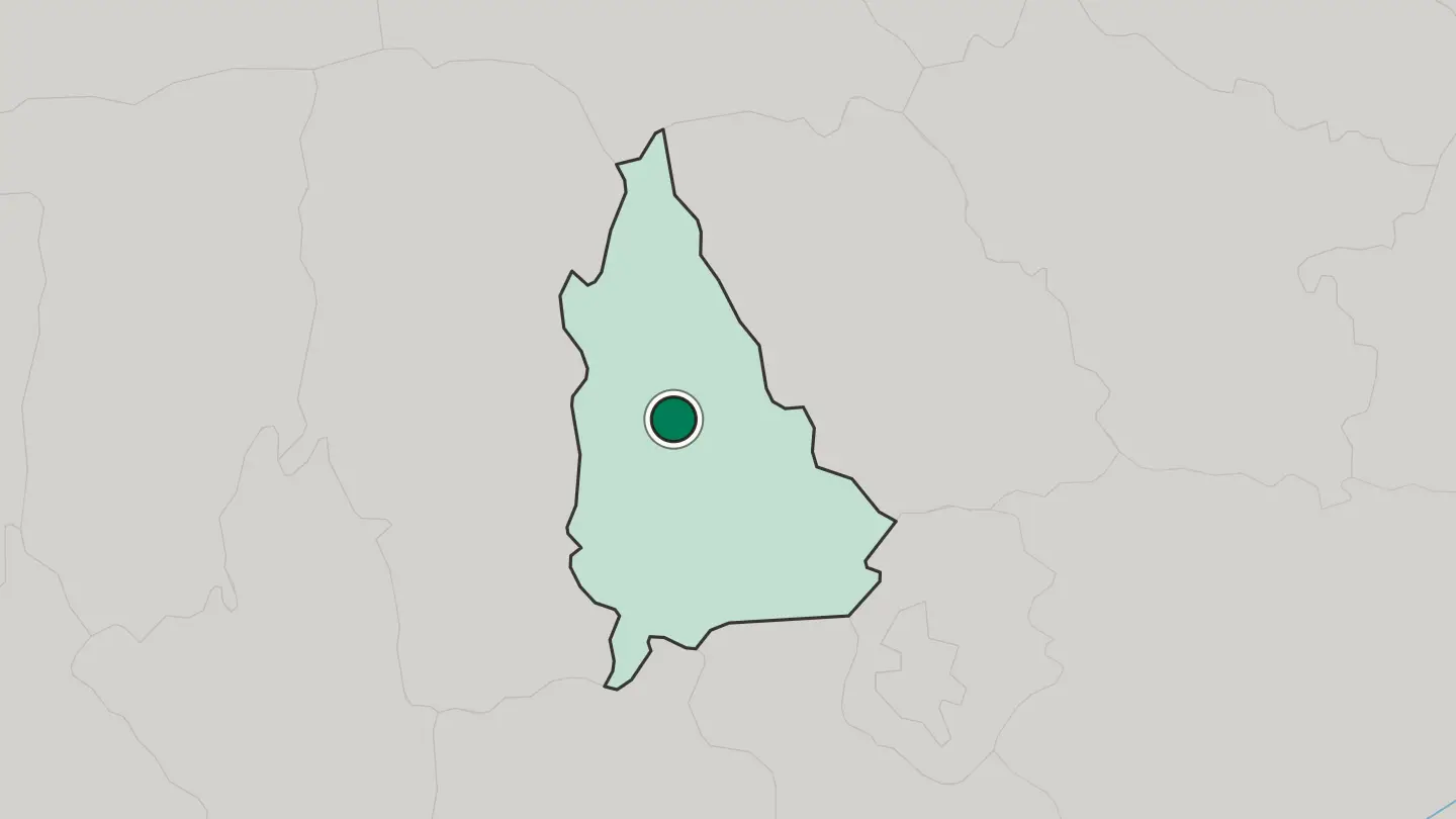 Map of Târgovişte in Romania