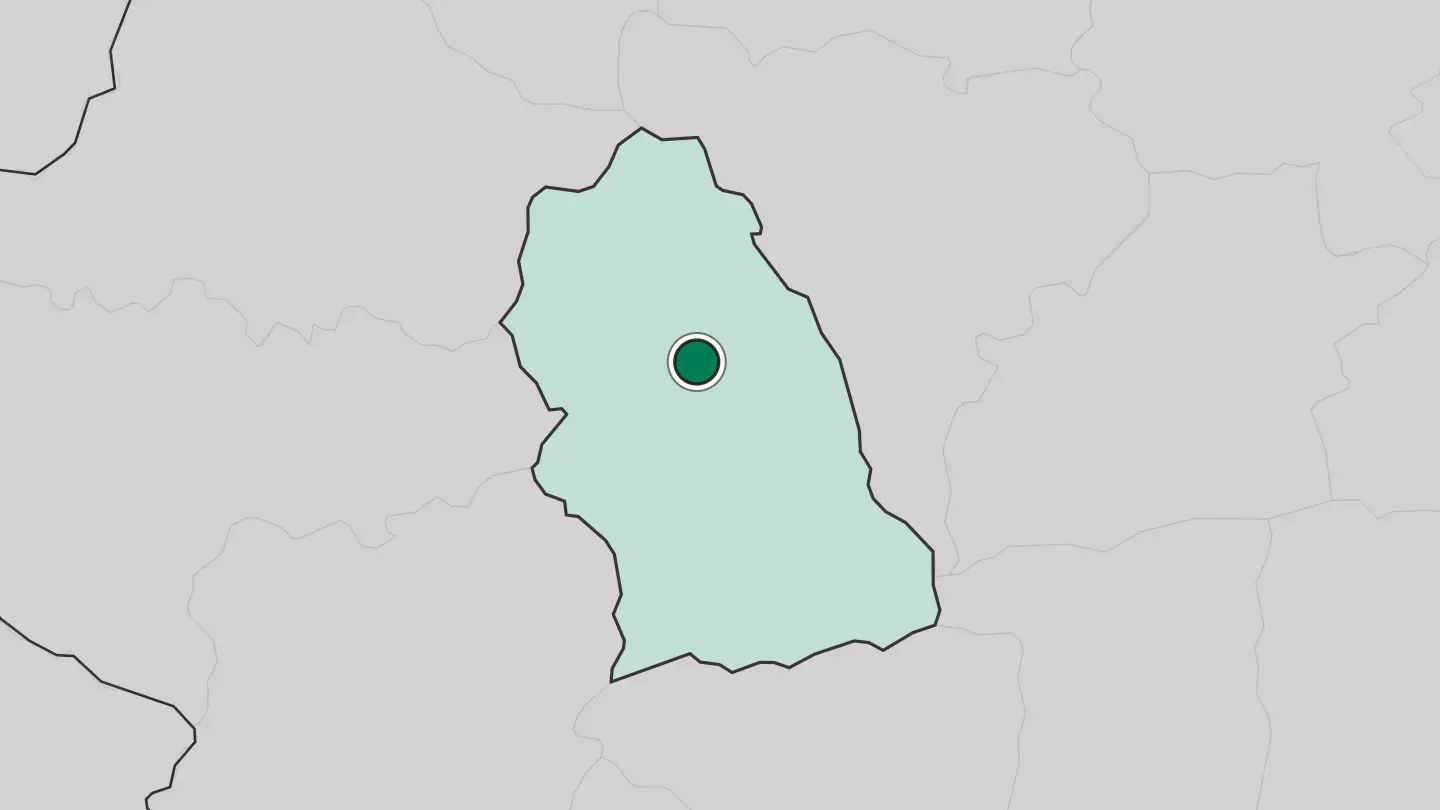 Map of Deva in Romania
