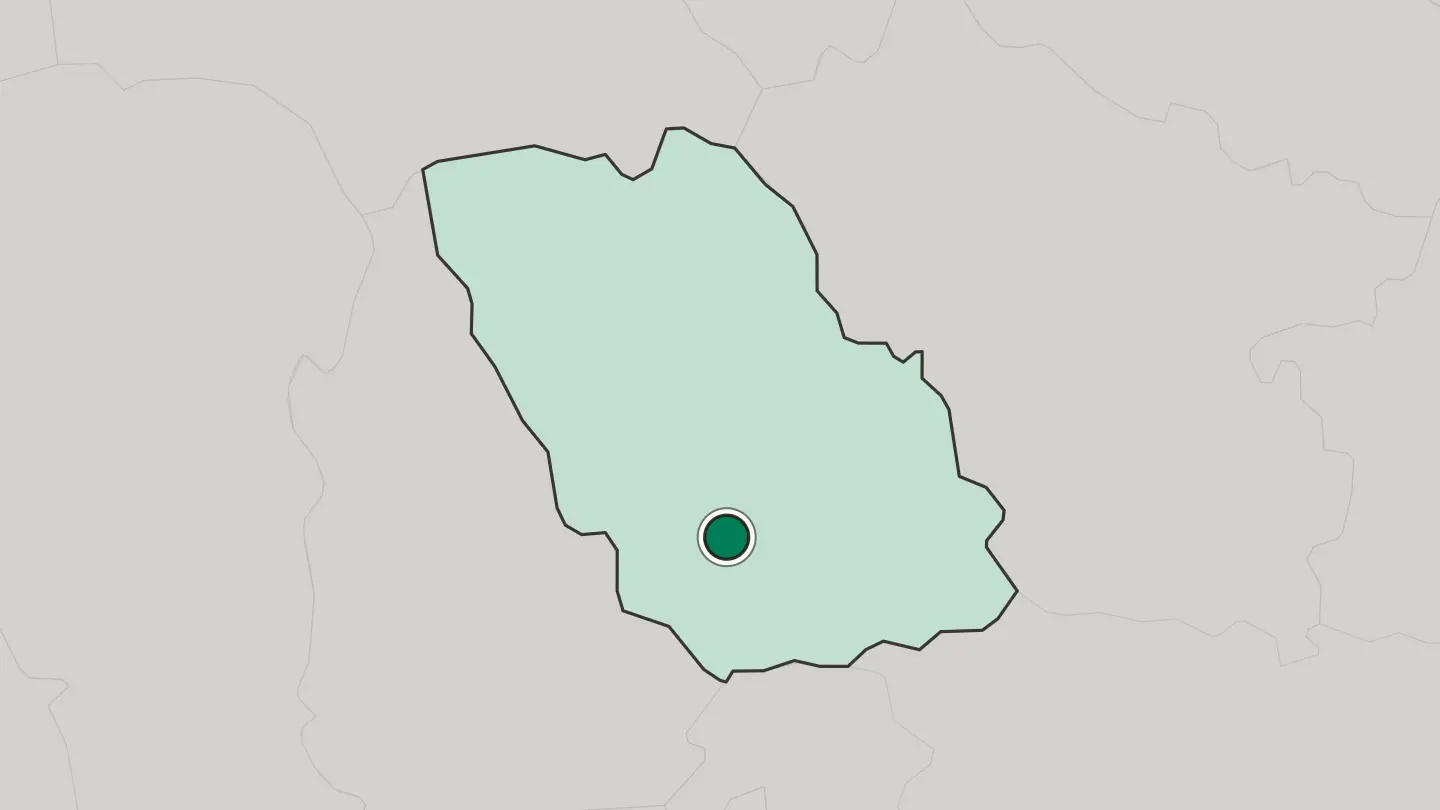 Map of Ploieşti in Romania