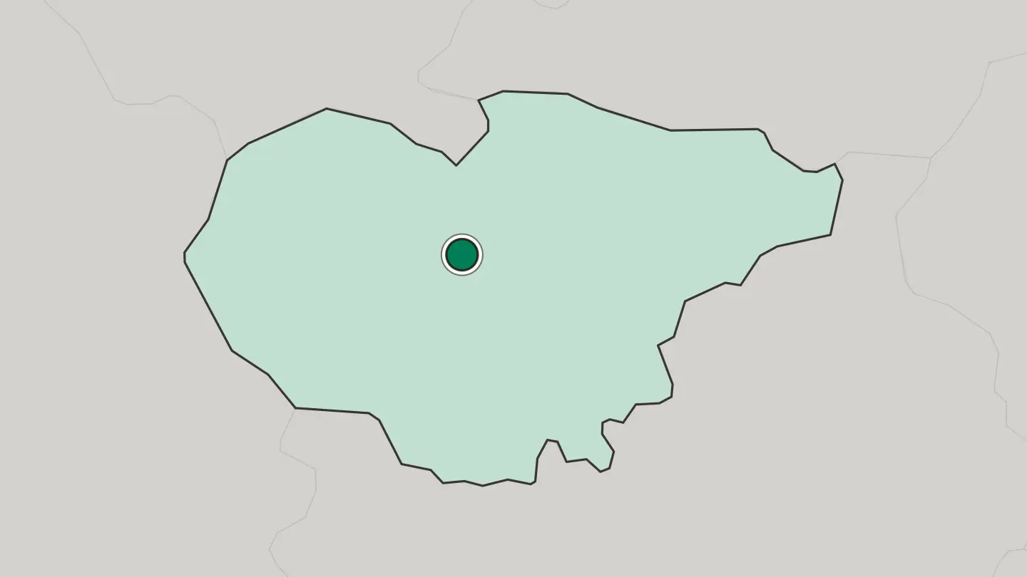 Map of Zalău in Romania