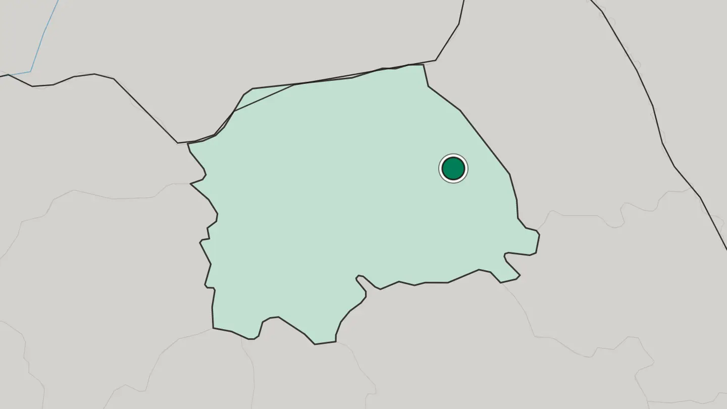 Map of Suceava in Romania