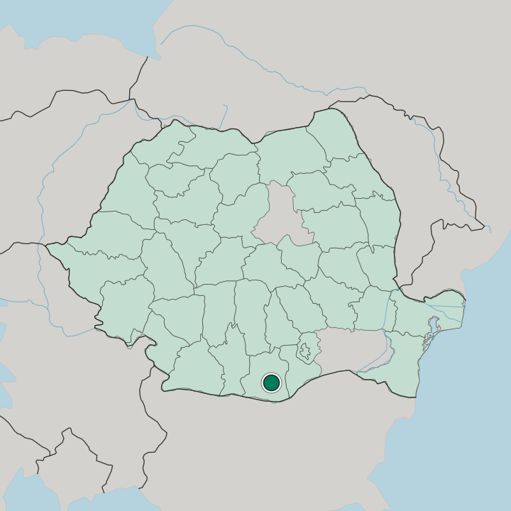 Map showing Alexandria — In Romania