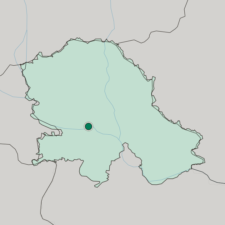 Map showing Novi Sad — In Autonomna Pokrajina Vojvodina