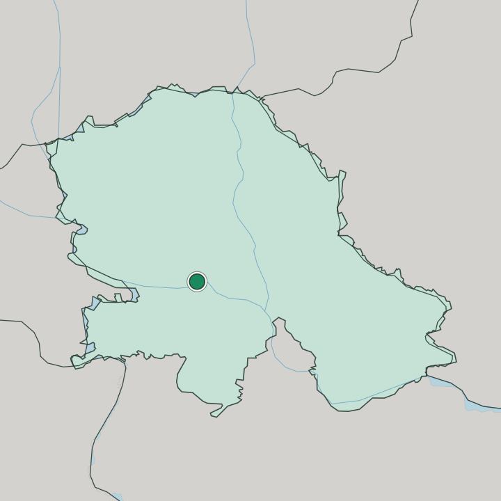 Map showing Novi Sad — In Autonomna Pokrajina Vojvodina
