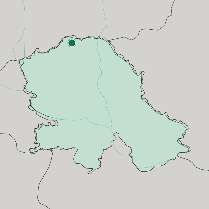 Map showing Subotica — In Autonomna Pokrajina Vojvodina