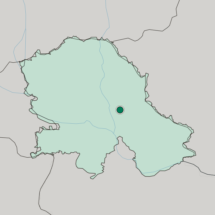 Map showing Zrenjanin — In Autonomna Pokrajina Vojvodina