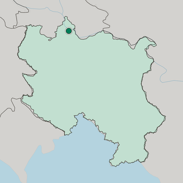 Map showing Belgrade — In Central Serbia