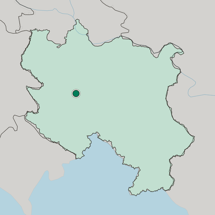 Map showing Čačak — In Central Serbia