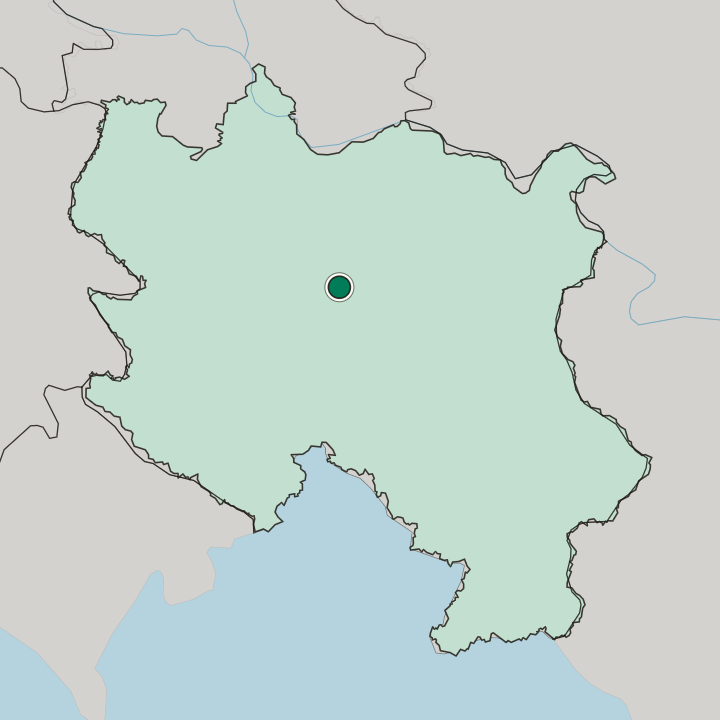 Map showing Kragujevac — In Central Serbia