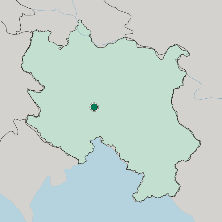 Map showing Kraljevo — In Central Serbia