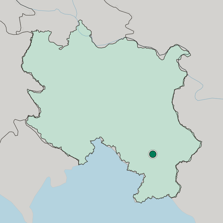 Map showing Leskovac — In Central Serbia