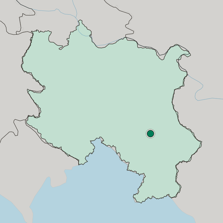 Map showing Niš — In Central Serbia