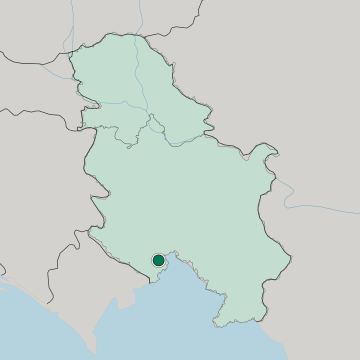 Map showing Novi Pazar — In Serbia