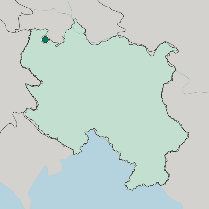 Map showing Šabac — In Central Serbia
