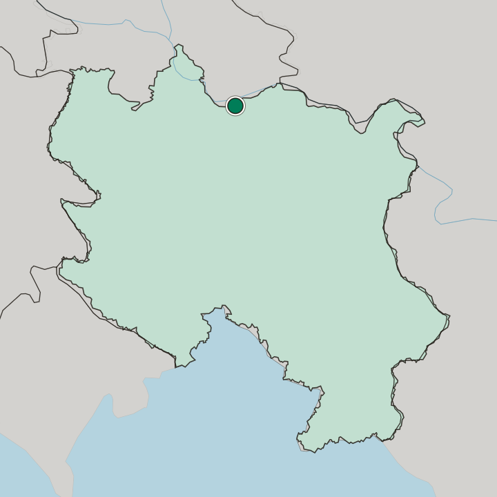 Map showing Smederevo — In Central Serbia