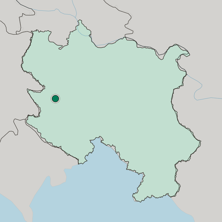 Map showing Užice — In Central Serbia