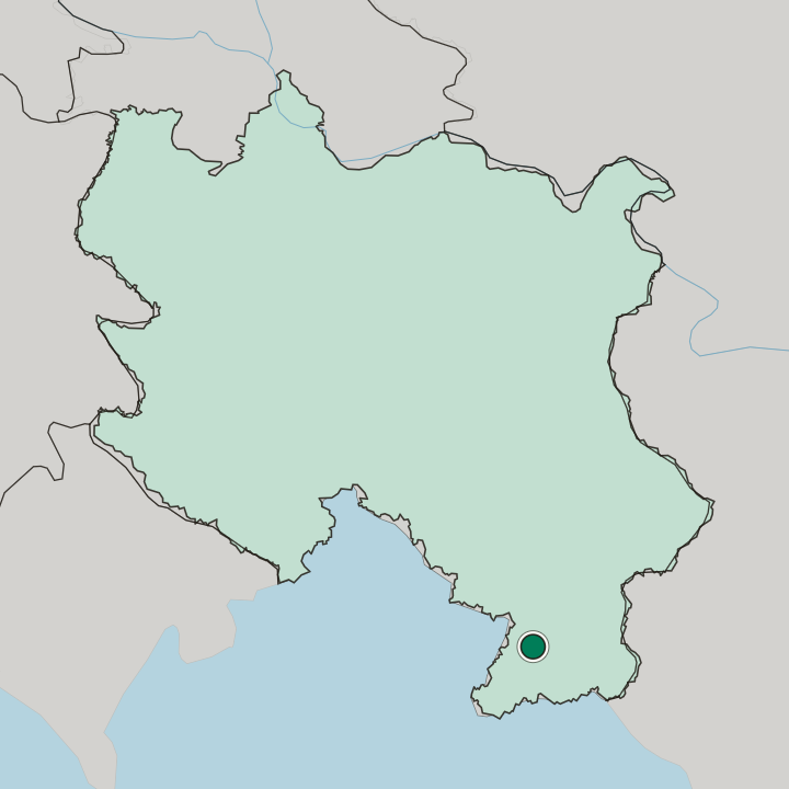 Map showing Vranje — In Central Serbia