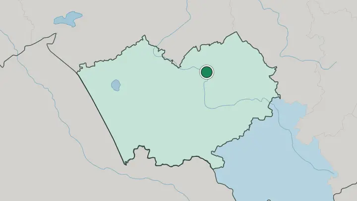 Map of Barnaul in Russia