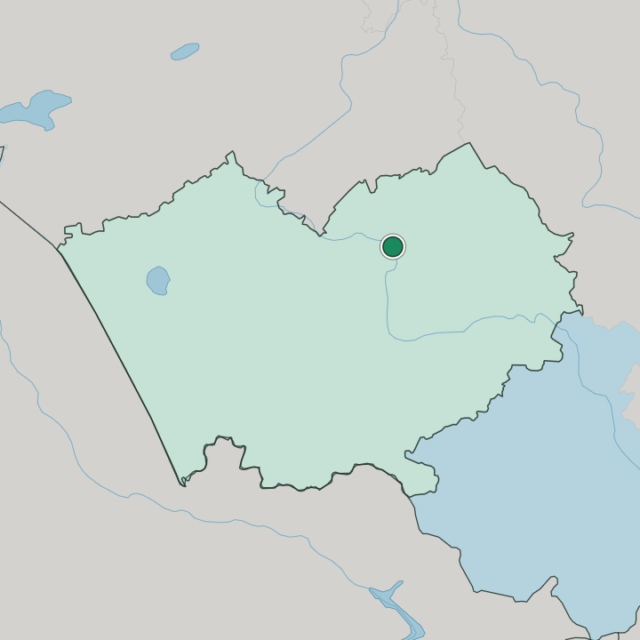 Map showing Barnaul — In Altayskiy Kray